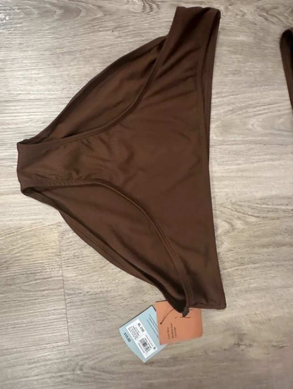Shade & Shore Chocolate Brown Triangle Halter Bikini - Picture 3 of 6